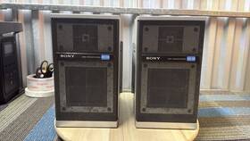 Ss-38 Sony Vintage Stereo Speakers From Boombox Tested Working Preowned