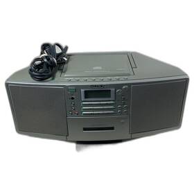 Zs-d5 Sony Retro Stereo Boombox Personal Audio System Cassette Player