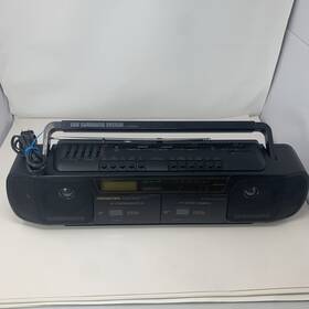 4787blk Sounddesign Sound Design Am-fm Stereo/ Twin Cassette Recorder With Exb Surround Model-