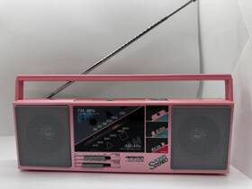 2323pnk Soundesign Vintage Model Am/fm Stereo Portable Radio Boombox Mint