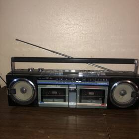 2tape Soundesign Sound Design Boombox Deck With Radio Working New Belts Cleaned And Tested
