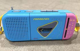 4610hbl Soundesign Am Fm Radio Cassette Player Teal And Pink