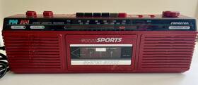 4621-red Soundesign 4621-blk Vtg Am/fm Stereo Receiver/ Cassette Recorder Tested Works