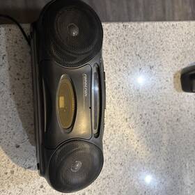 4629blk Soundesign Vintage Boombox Sound Design Am Fm Stereo Radio Tape Cassette Recorder