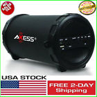 Mp3-fm-sd-usb Spbt1031bk Axess Bluetooth Bazuka Boombox Rechargeable Speaker Player Black 818443012906