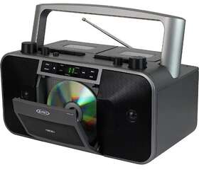 Mcr-1500 Spectra Merchandising Jensen Portable Stereo Cd Player And Dual-deck Cassette Player/recor