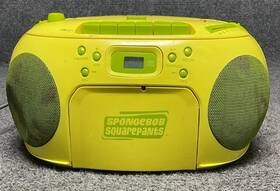 Sb265 Spongebob Squarepants Am Fm Radio Boombox Cd Cassette Music Player