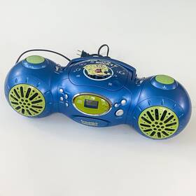 Sbsp-2000 Spongebob Squarepants Vintage Boombox Cd Player Radio Portable Music Kids Audio