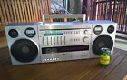 Sr-8000l Silver Vintage Boombox Ghettoblaster Huge