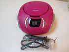H135468 Srcd261-b-pink Sylvania Portable Cd Boombox 058465794545