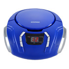 Srcd261-c-blu-r Sylvania Portable Cd Boombox With Radio Blue