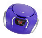 Srcd261b-purple Sylvania Portable Cd Boombox 058465794590