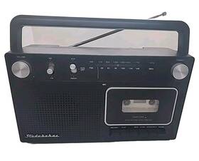 Sb129 Studebaker Portable Retro Am/fm Radio Cassette Player/record Aux Input