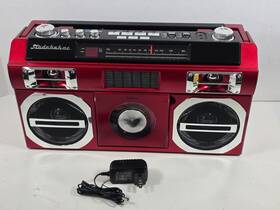 Sb2145r Studebaker Portable Boombox With Bluetooth Cd Player Fm Radio