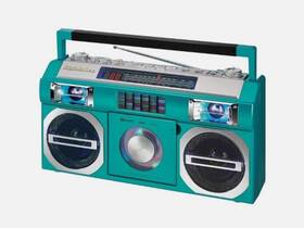 Sb2148tq Studebaker Sb2148 Master Blaster Bluetooth Cd Radio Mp3 Boombox - Turquoise