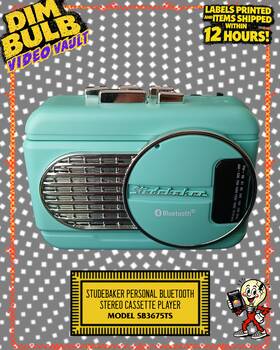 Sb3675ts Studebaker Personal Bluetooth Stereo Cassette Player Teal Am/fm