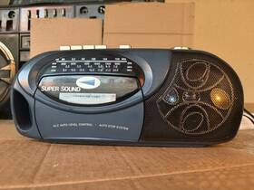 Sd-106dl Super Sound Vintage Boombox Radio Supe Discolite Cassette Player