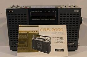 Crs-2000 Superscope Rare Marantz Stereo Cassette Recorder Boombox With Manual