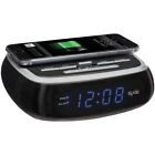 Sxe87001 Sxe Wireless Charging Alarm Clock 844220008084