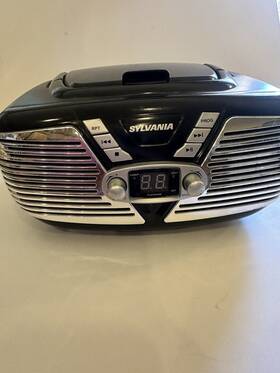 Sylvania 012301801408 Srcd243mblack Portable Cd Radio