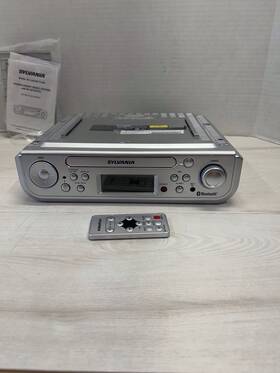 Skcr2713-am Sylvania Undercabinet Bluetooth Cd Am/fm Tested Great