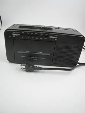 Sylvania Sm-139 Portable Am/fm Radio Cassette Recorder Boombox Black Usb Ac