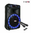 T-108a Rechargeable Bluetooth Wireless Portable Speaker Led Dj Light 7426835710786