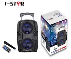 T-1270 Dual Portable Speaker Karaoke Bluetooth Dj Pa Led 0763163765222
