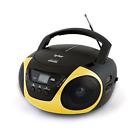 Tau101-yel Tyler Portable Sport Stereo Cd Player With Radio 0712131664739