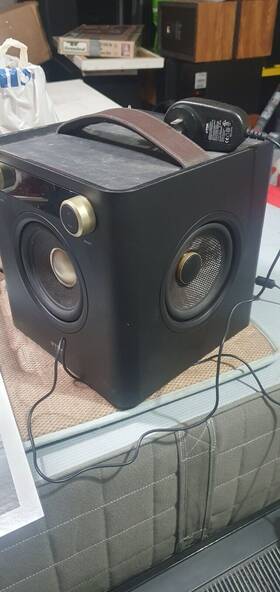 Etp671018lk Tdk Sound Cube Speaker Model-etp67101blk Boombox / Portable Fm Radio Usb