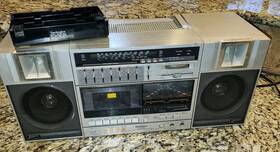 Sa-c09s Technics 1980s Fm/am Stereo Cassette Tuner Amplifier Boombox For Parts