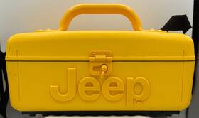 Wpss-1a Telamania 64355 Jeep Portable Cassette/cd/am Fm Radio Boombox Yellow-model Few Marks