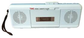 Mx-2063 Time Restored 1990s Magazine Mini Blue Portable Cassette Pocket Boombox