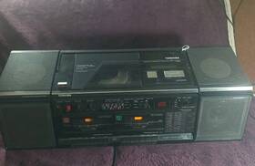 Rt-sx96 Toshiba Stereo Radio Cassette Recorder Boombox Rare Tested Works Read