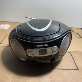 Tycrs9blue Toshiba Portable Cd Boombox With Am/fm Radio - Black-