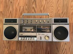 Tcr-853 Transonic Rare Vintage 1984 Boombox Detachable Metal Tape Cassette Radio