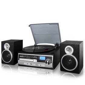 Trx-28sp-rb Trexonic 3-speed Turntable With Cd Player Fm Radio Bluetooth Usb/sd Recording
