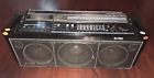 7620h Trk Hitachi Vintage Boombox Metal Cassette Deck Am Fm Sw