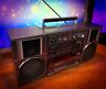 Trk-9100w Hitachi Rare Vintage Stereo Cassette Boombox Ghetto Blaster