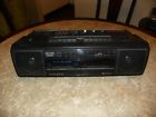 Trk-w350h Hitachi Vintage Boom Box Dual Radio Cassette Player