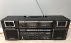 Trk-w550h Hitachi Boombox Ghetto Blaster Portable Stereo Sounds Great Free Ship
