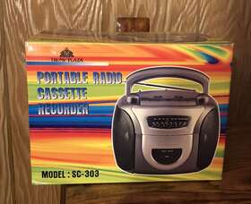 Sc-303 Trump Plaza Portable Radio Cassette Recorder Model Nib Rare