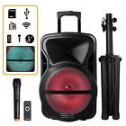 Trx-12d Trexonic Bluetooth Fm Radio Usb Portable Speaker Rechargeable Battery Tripod