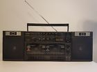 Tw-p41 Goldstar Double Boombox Stereo With Dual Cassette Recorder Vintage