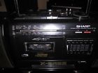 Wf-t379 Sharp Vintage Boombox Stereo Twin Cassette High Speed Dubbing Recording