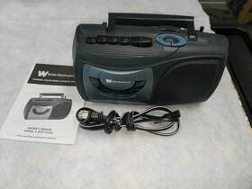 Wpc13430 White Westinghouse Vintage White-westinghouse Portable Radio Cassette Recorder - Working