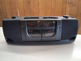 Wpdc-1332 White Westinghouse Vintage Dual Cassette Player Radio
