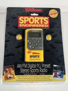 Wdsr-18 Wilson Digital Preset Stereo Radio Sports Engineered Earphones
