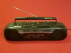 Mw735 Wm735 Sanyo Bassxpander Duel Cassette Tape Graphic Eq Boombox Tested