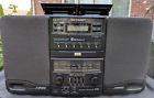 Wo-ch600 Gy Sharp Cassette Deck Radio Speakers Stereo